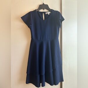 Girls navy blue  dress size large